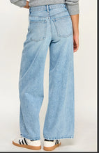 Load image into Gallery viewer, High Rise Wide Leg Self Tie Denim Jeans
