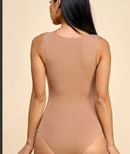 Load image into Gallery viewer, Scoop Neck Tank Bodysuit In Camel

