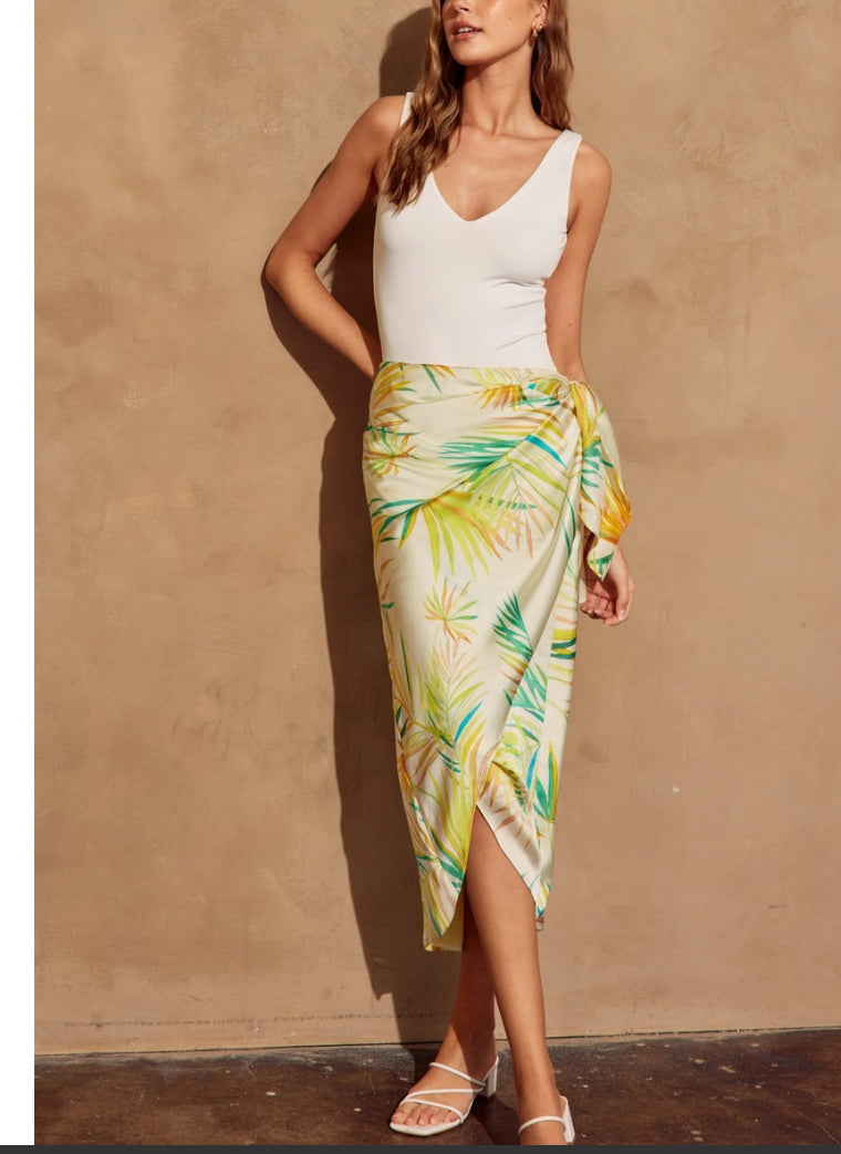 Beach Walk Sarong Wrap Skirt