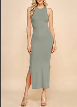 Load image into Gallery viewer, Ribbed Knit Maxi Tank Dress
