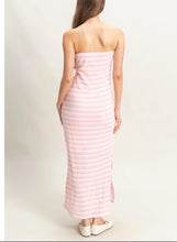 Load image into Gallery viewer, Ashley Striped Body con Tube Maxi Dress
