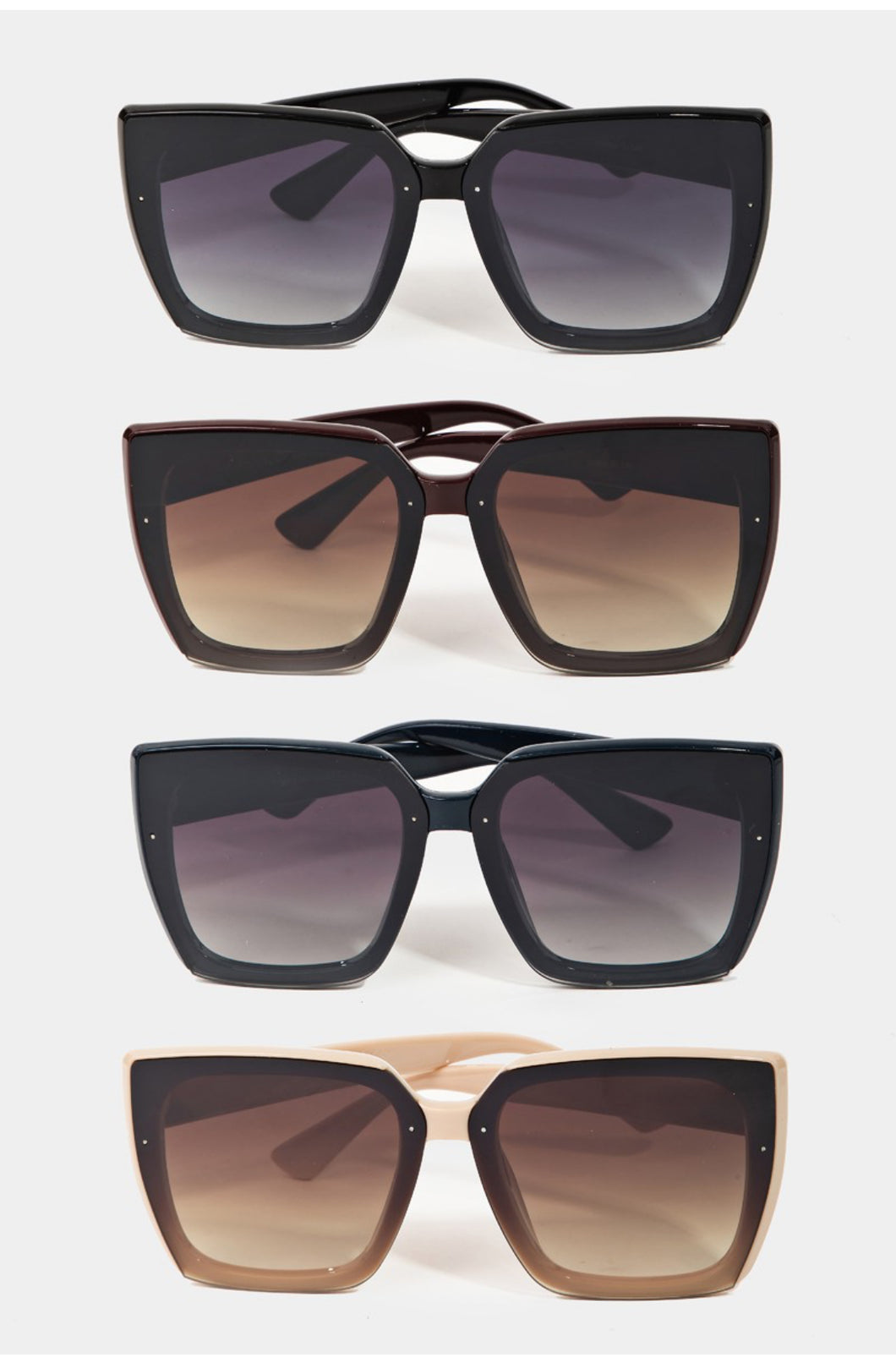 Oversized Square Frame Sunglasses Available In Three Colors