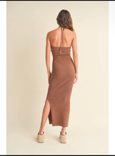 Load image into Gallery viewer, Cocoa Knit Halter Maxi
