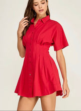 Load image into Gallery viewer, In Love Pleated Mini Dress
