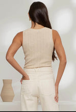 Load image into Gallery viewer, Mara Round Neck Sleeveless Sweater
