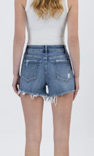 Load image into Gallery viewer, High Rise Cutoff Denim Shorts
