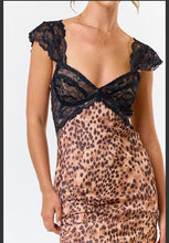 Load image into Gallery viewer, Wild Side Leopard Mesh Lace Maxi Dress
