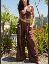 Load image into Gallery viewer, Nikki Wide Leg Belted Pants
