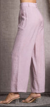 Load image into Gallery viewer, Lavender Pleated Linen Pants
