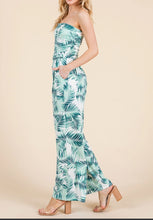 Load image into Gallery viewer, On Vacay Strapless Tube Ruched Jumpsuit
