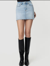 Load image into Gallery viewer, Light Denim High Waist Mini Skirt

