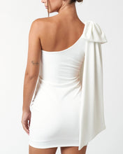 Load image into Gallery viewer, Bride Behavior One Shoulder Oversized Ribbon Dress
