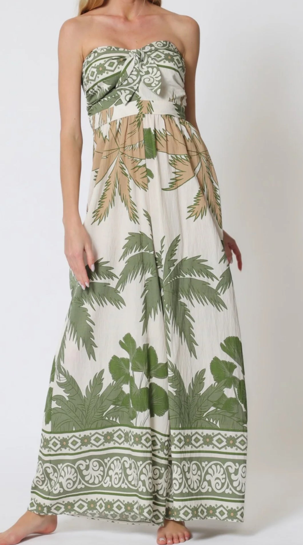 Sandstorm Wide Leg Tube Jumpsuit