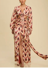 Load image into Gallery viewer, Brielle Long Sleeve Cutout Maxi Dress
