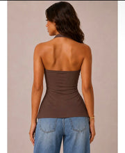Load image into Gallery viewer, Starfish Open Front Halter Top

