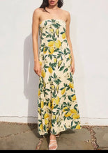 Load image into Gallery viewer, Limoncello Strapless Tube Maxi Dress

