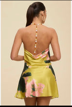 Load image into Gallery viewer, Sunset Beaded Draped Mini Dress
