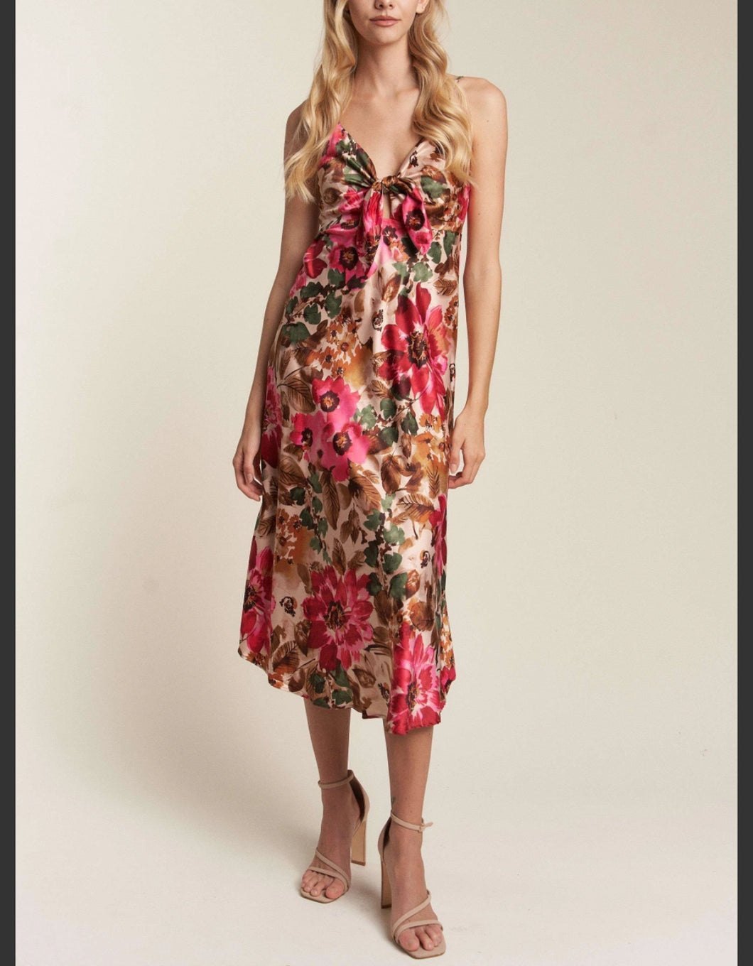 Take Me Out Floral Midi Dress