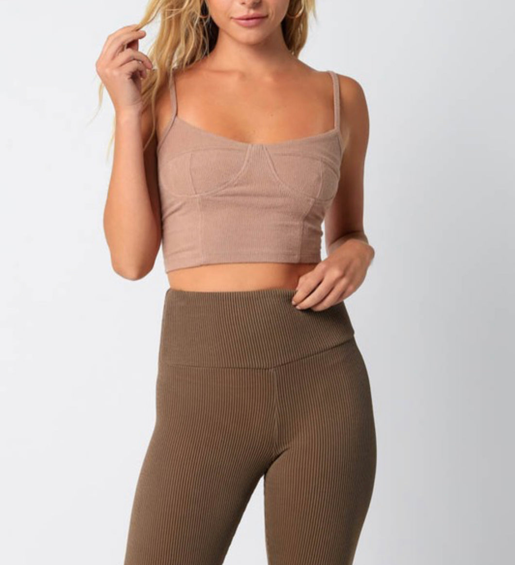 Stacie Brushed Crop Tank BOGO free