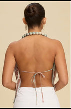 Load image into Gallery viewer, Ariel Beaded Plunging Draped Top - 2 Colors
