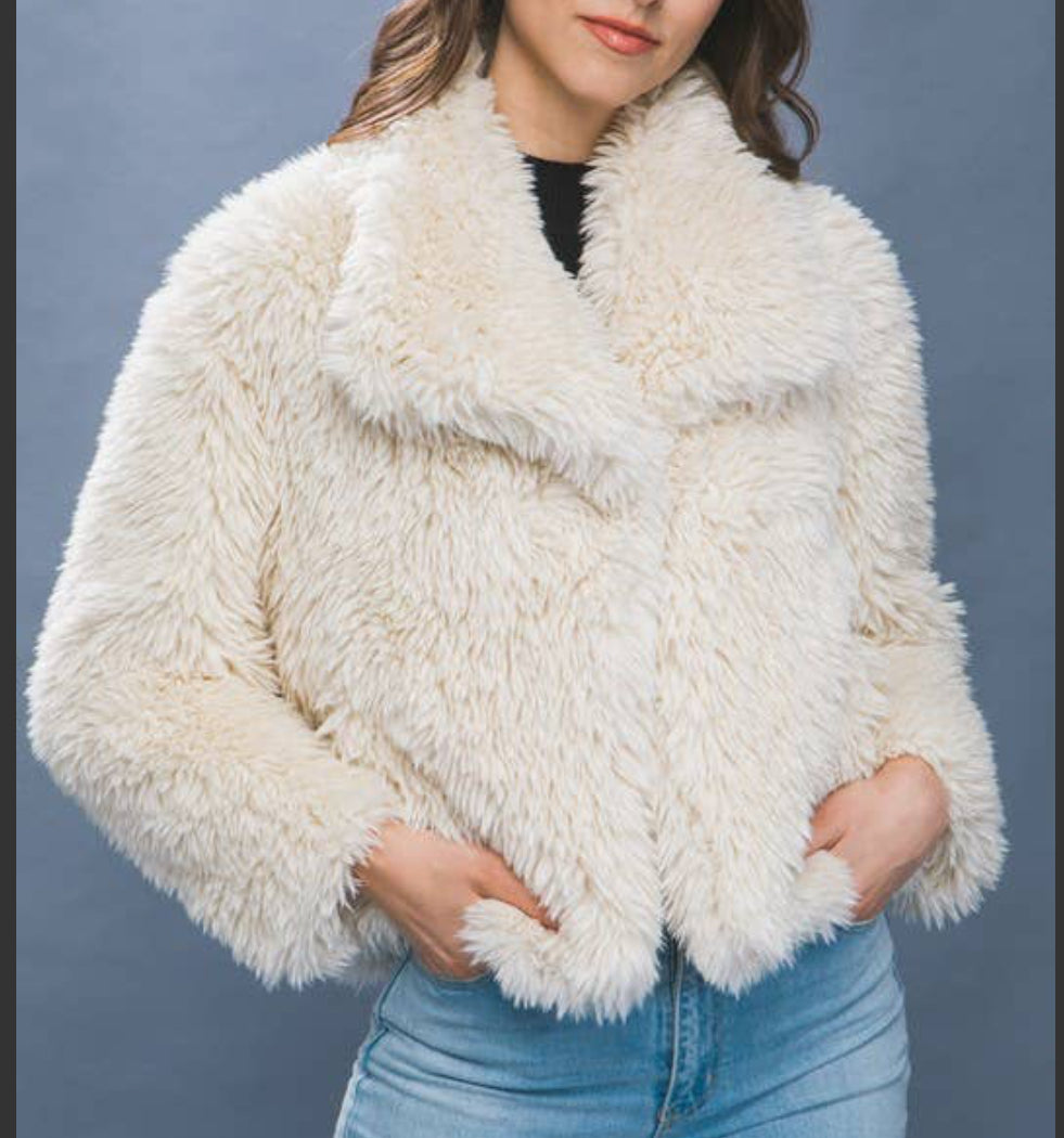 It's Cold Outside Faux Fur Coat
