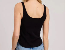 Load image into Gallery viewer, Mya Zip Up Square Neck Tank
