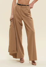 Load image into Gallery viewer, Pinstripe Wide Peg Pleated Pants
