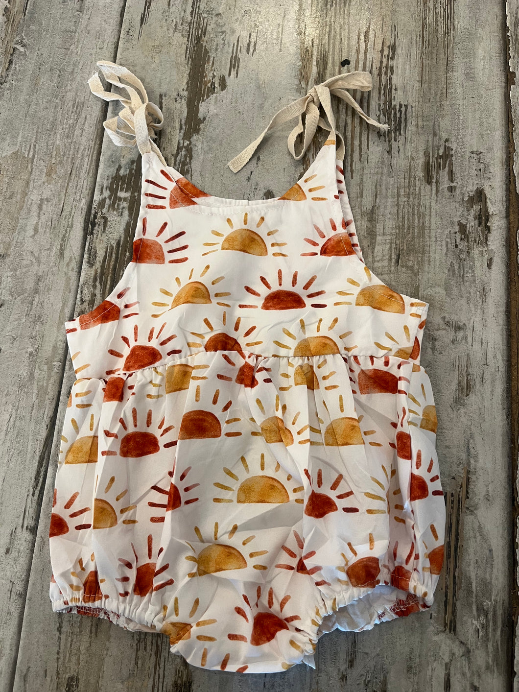 Little Envy Sunshine Boho Tie Shoulder Romper