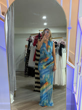 Load image into Gallery viewer, Blue Waters Mesh Draped Maxi
