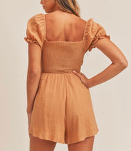 Load image into Gallery viewer, JENNA PUFF SLEEVE CUT OUT ROMPER BOGO free
