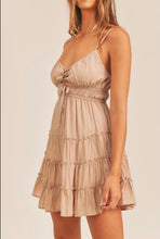 Load image into Gallery viewer, JORDAN RUFFLE TIER LACE UP DRESS BOGO free
