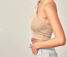 Load image into Gallery viewer, KNOT TODAY ONE SHOULDER CROP TOP BOGO free
