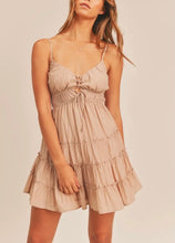 Load image into Gallery viewer, JORDAN RUFFLE TIER LACE UP DRESS BOGO free
